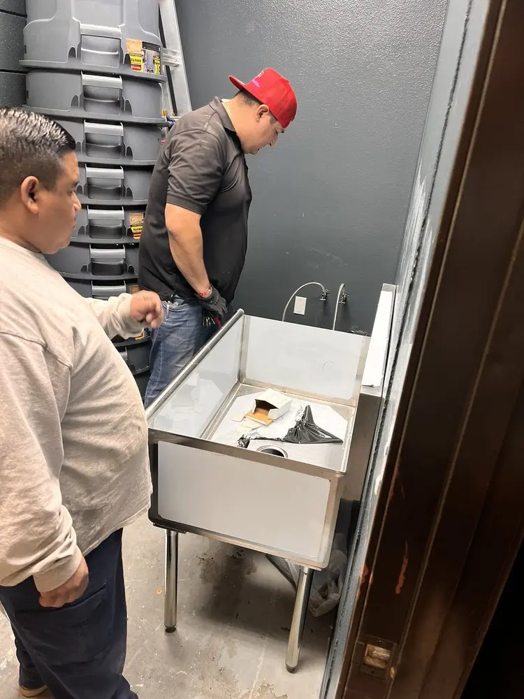 Commercial plumbing and sink installation in Packer